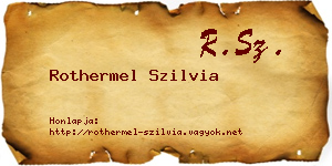 Rothermel Szilvia névjegykártya